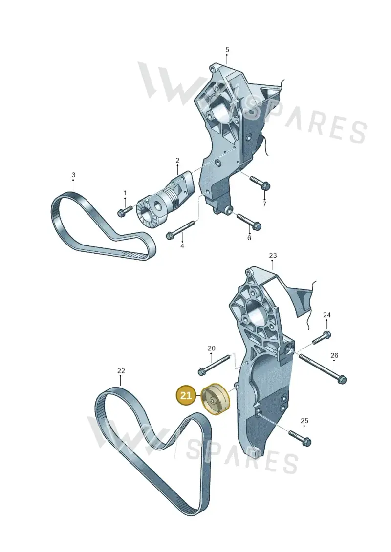 022145276F — Audi A3 Sportback (2008-2013) diagram 210903500, position 21