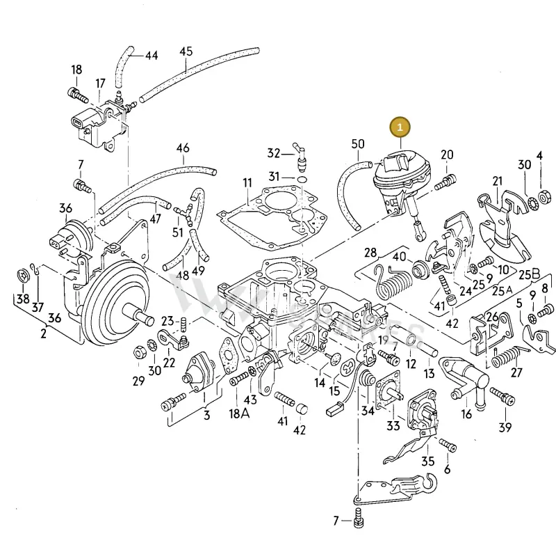025129061 — Audi 4000 S (1984-1987) diagram 003020200, position 1