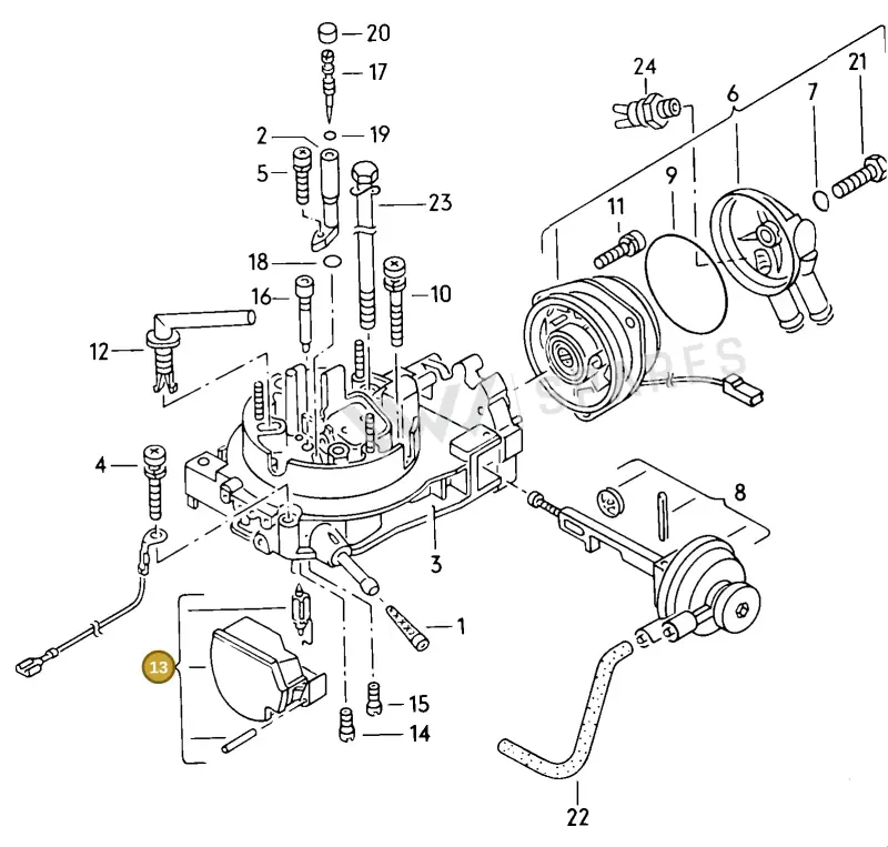 025129391A — Audi 4000 S (1984-1987) diagram 043020100, position 13