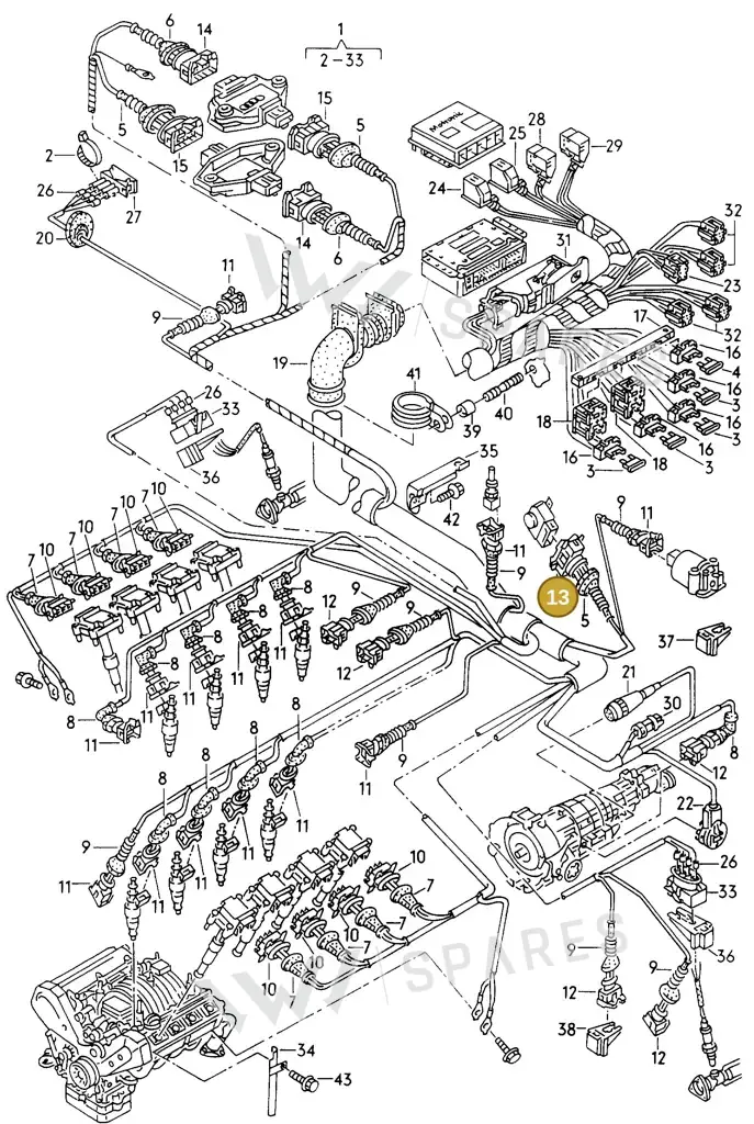 025906238B — Audi A8 quattro (1999-2002) diagram 153971600, position 13