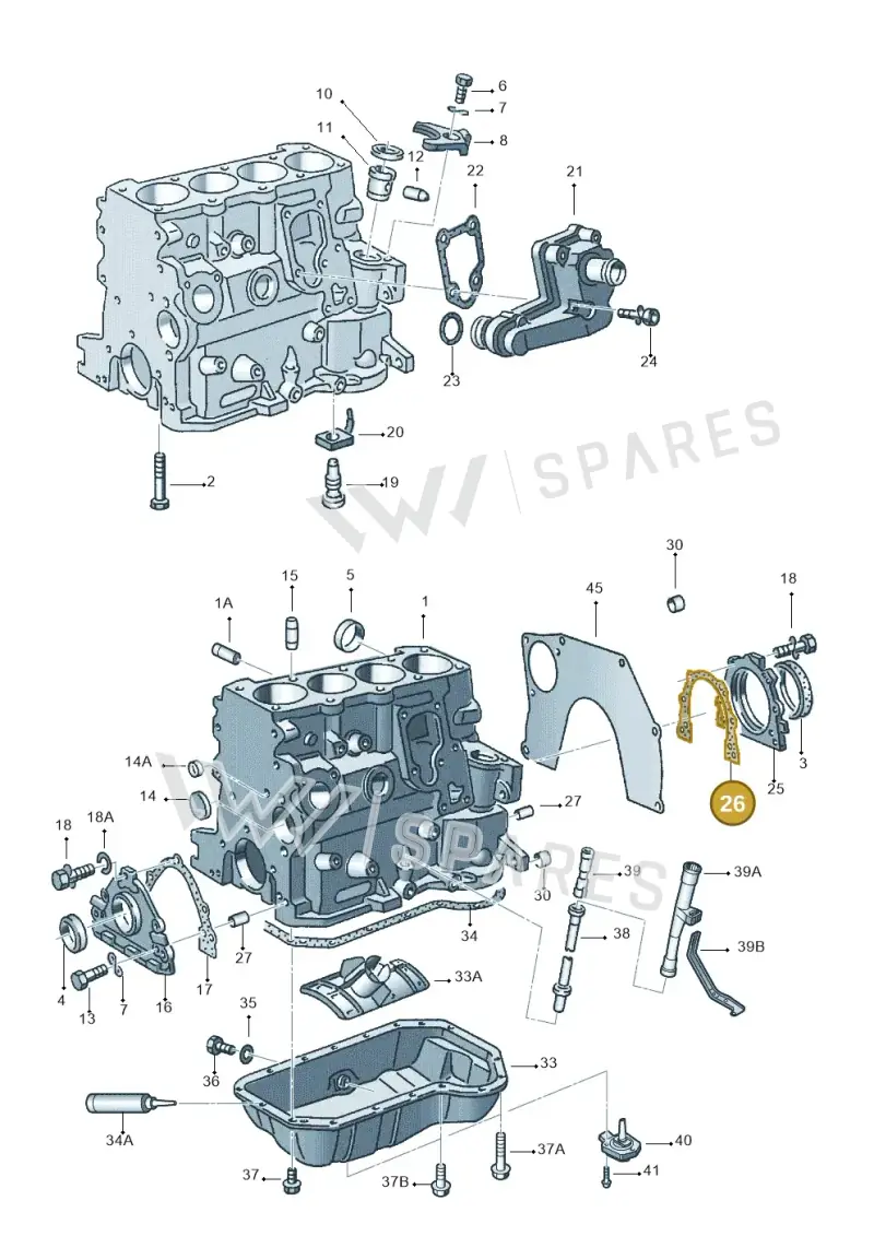 026103181B — Audi A4/Avant (1999-2001) diagram 118103100, position 26