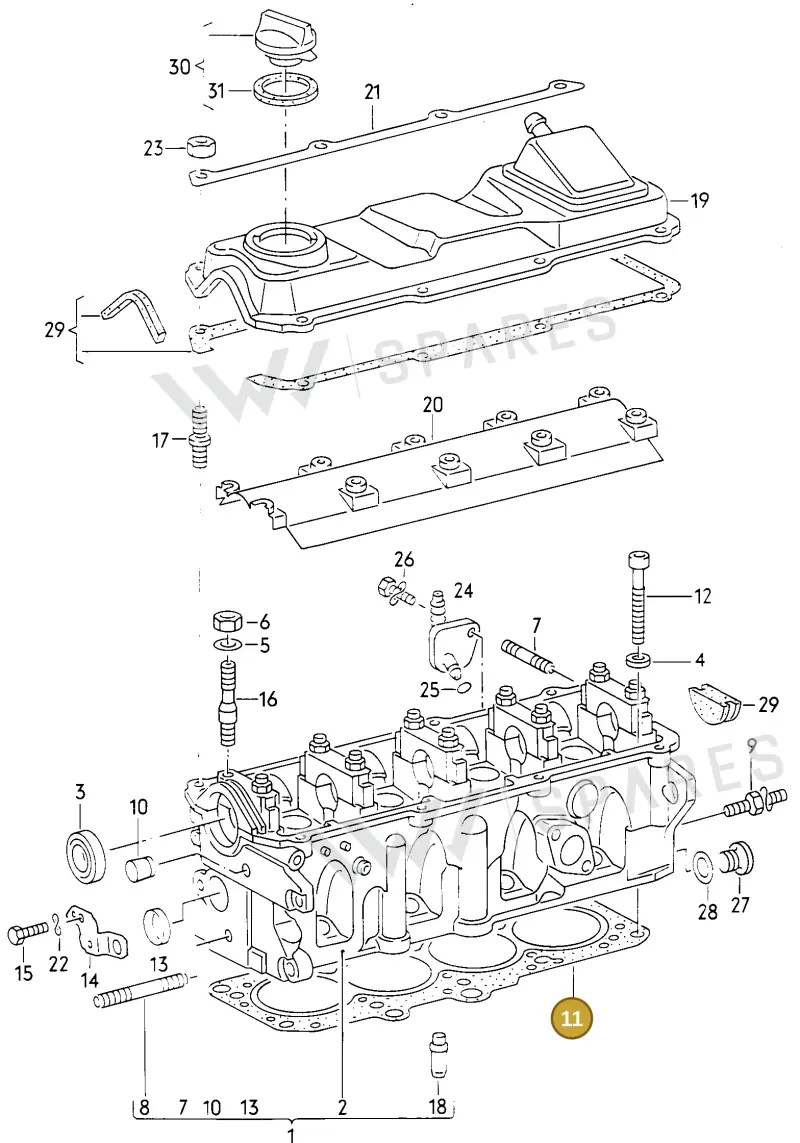 026103383P — Audi COUPE/2           88 (1987-1987) diagram 008004120, position 11