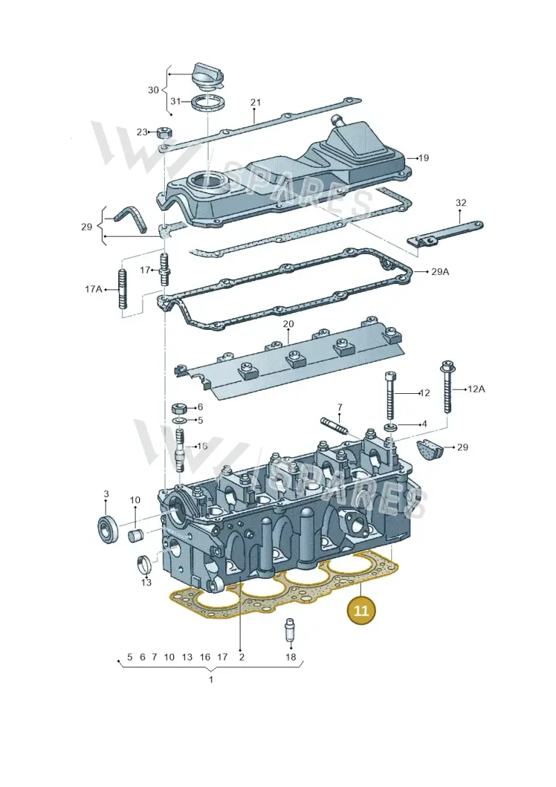 026103383P — Audi 90 (1993-1995) diagram 118103350, position 11