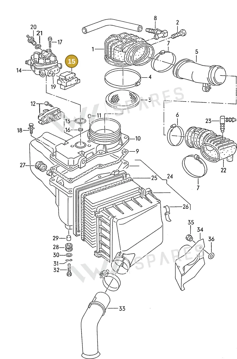 026133482 — Audi 100/Wagon (1989-1990) diagram 112034030, position 15
