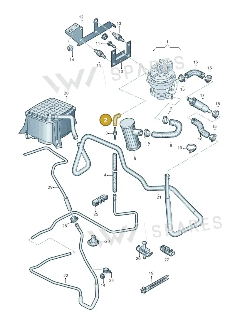 026133784G — Audi A6 2.7 TDI (2008-2011) diagram 448201750, position 2