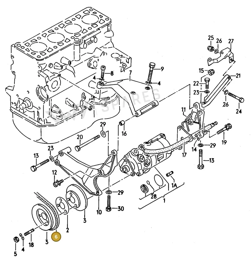 026145271 — Audi 100/Wagon qu. (1988-1990) diagram 088021100, position 6