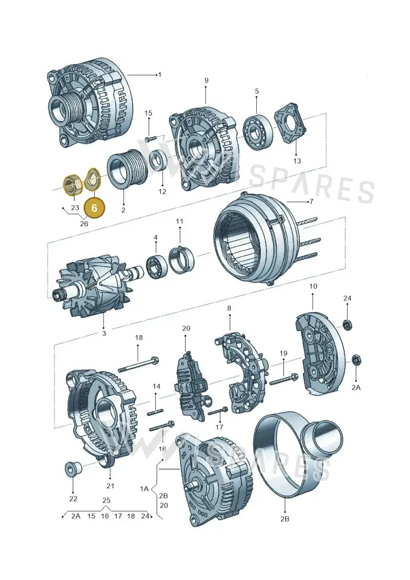 0269032521 — Audi A3         "BR."M.06> (2005-2006) diagram 315903000, position 6