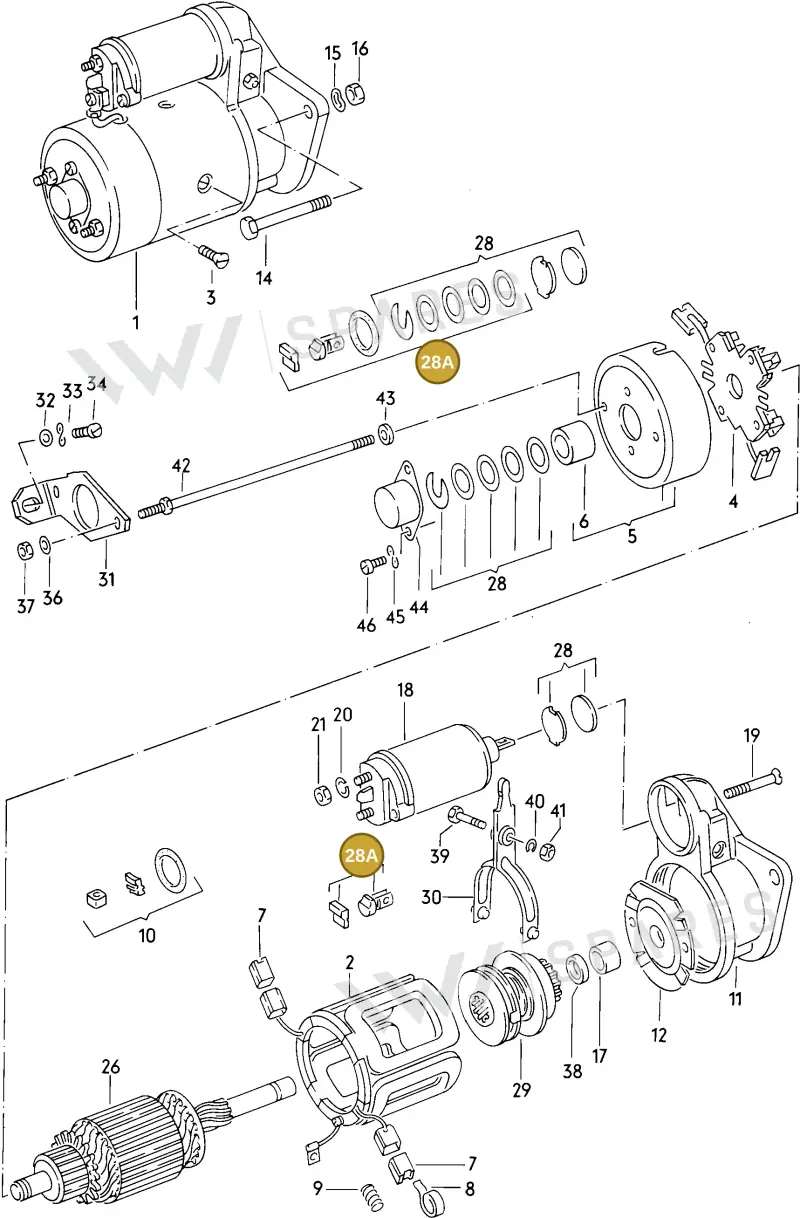 026911320 — Audi 80/90 (1989-1991) diagram 052116000, position 28A
