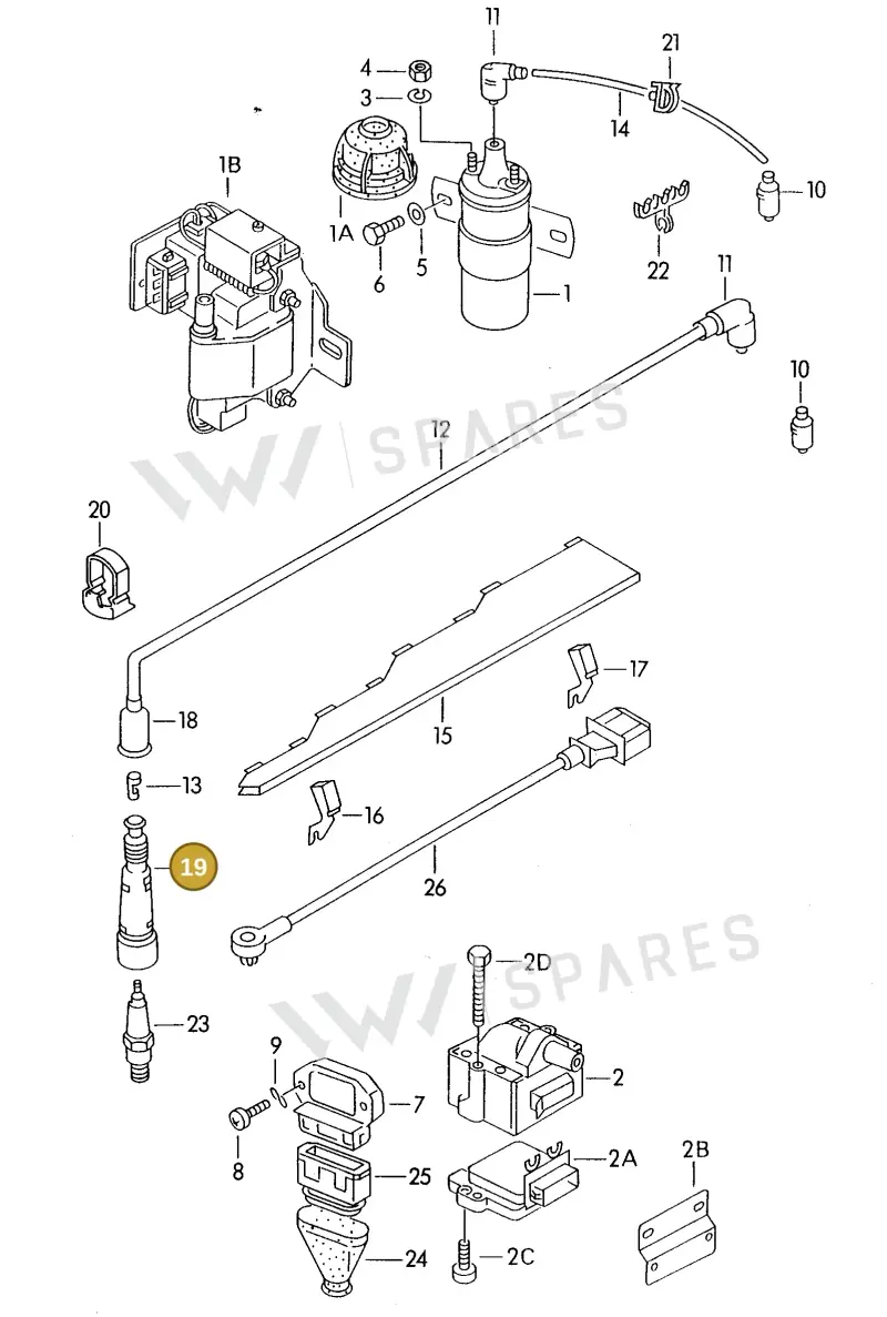 027905447 — Audi Coupe/3 (1994-1995) diagram 142905100, position 19