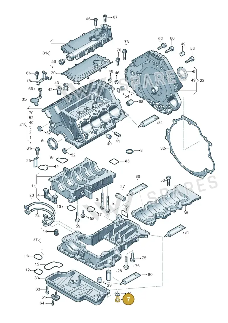 028103059A — Audi A4/S4 Cabrio./qu. 07> (2006-) diagram 247103400, position 7