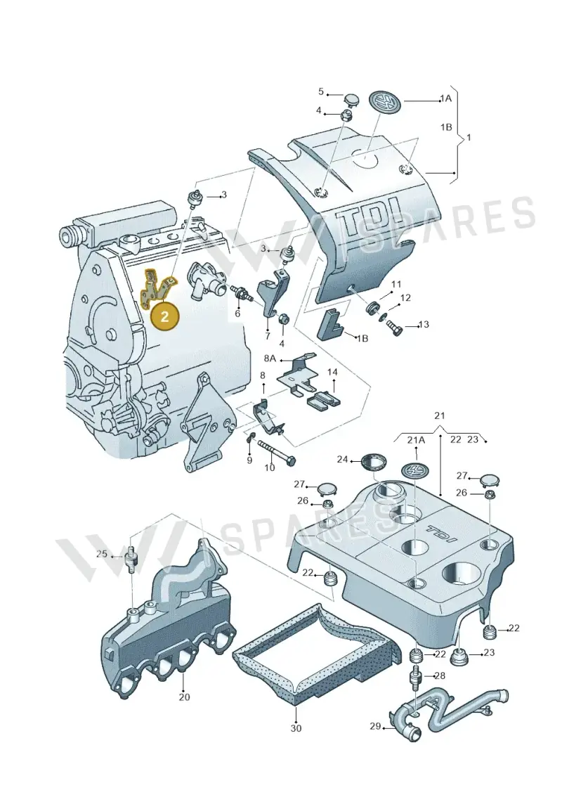 028103941 — Audi A4     F>8D-W-.. (1995-1997) diagram 150103750, position 2