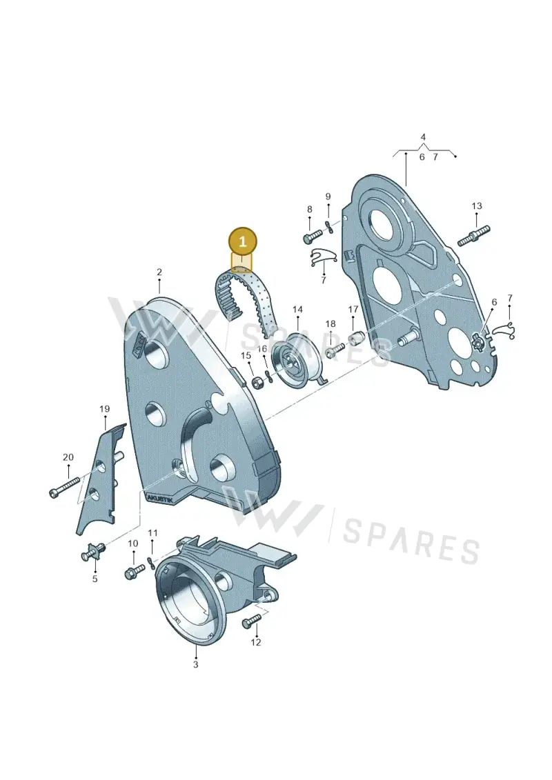028109119AA — Audi A4/Avant (1999-2001) diagram 156109600, position 1