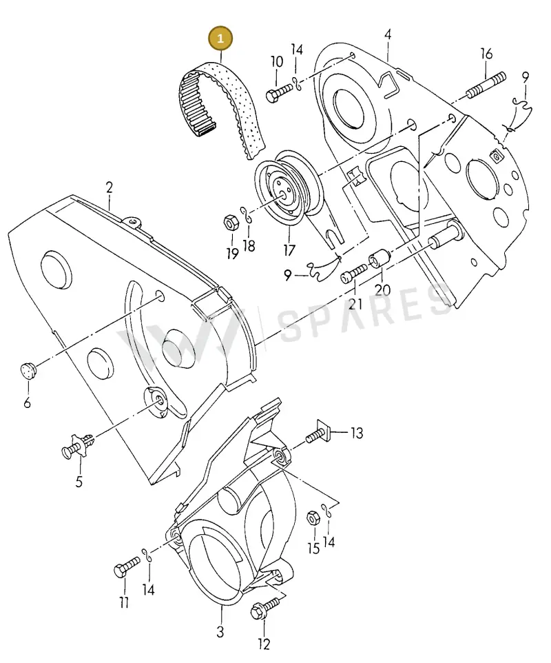028109119K — Audi 90 (1993-1995) diagram 117109600, position 1