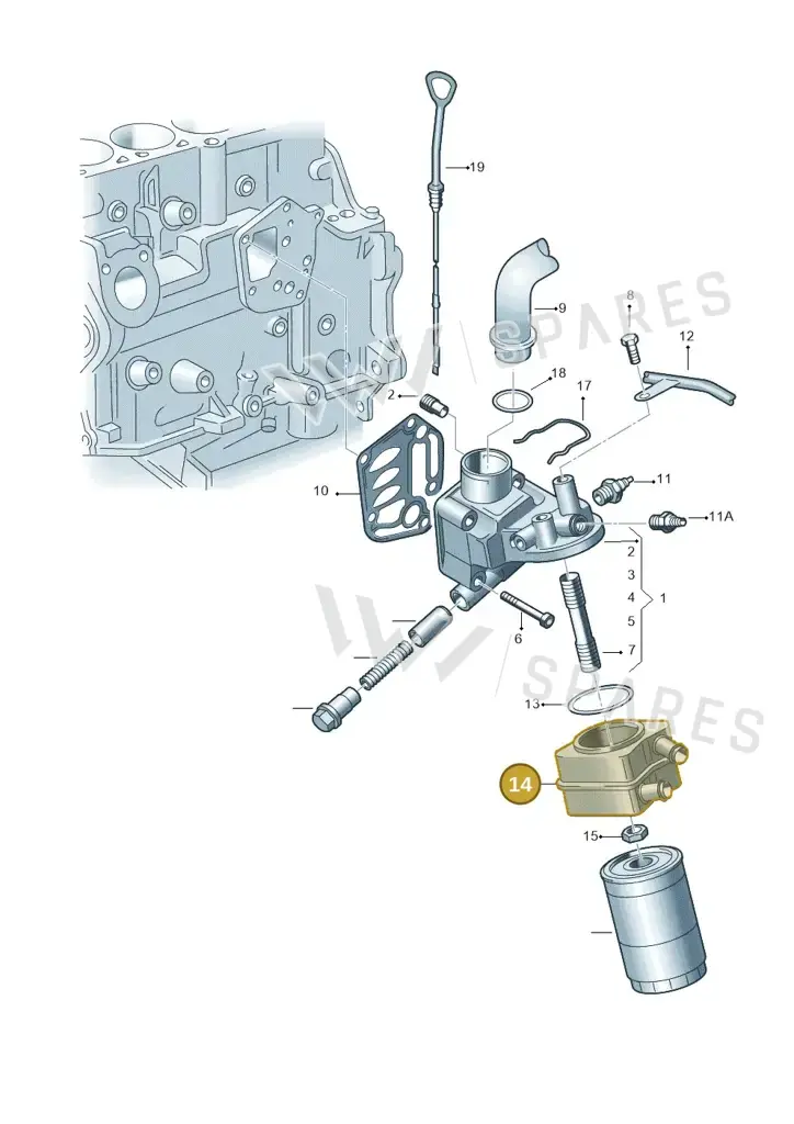 028117021B — Audi A6L CHINA (1999-2005) diagram 260115520, position 14