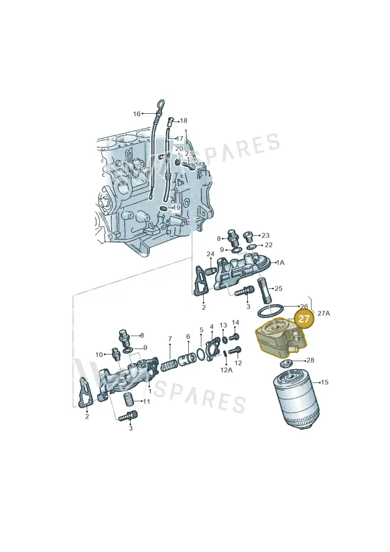 028117021C — Audi A4/Avant (1999-2001) diagram 114115550, position 27