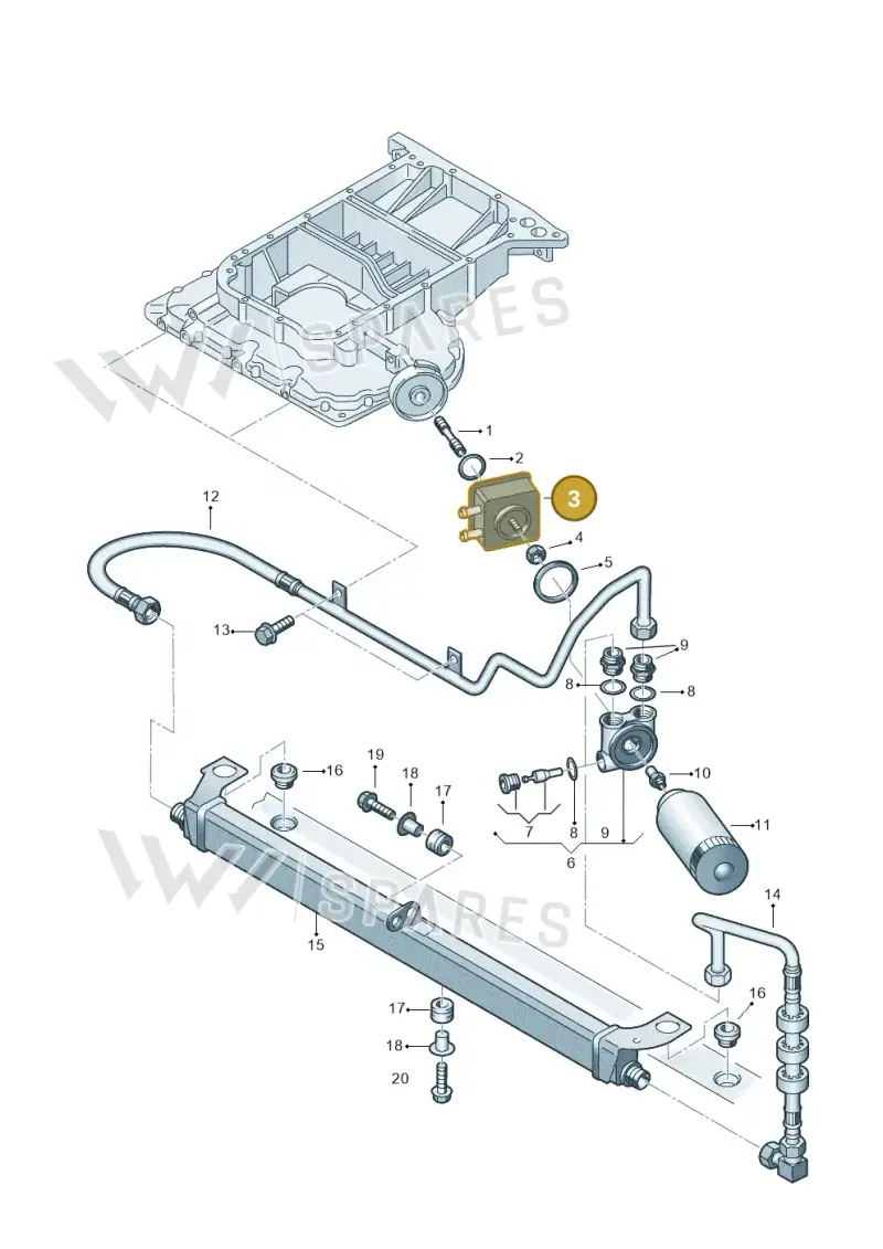 028117021D — Audi RS4 AV. QU. (2000-2001) diagram 233117100, position 3