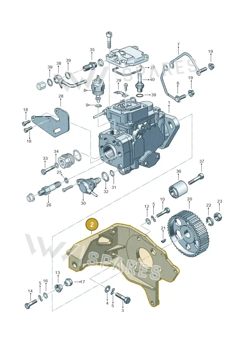 028130147B — Audi A4/Avant (1999-2001) diagram 121130200, position 2