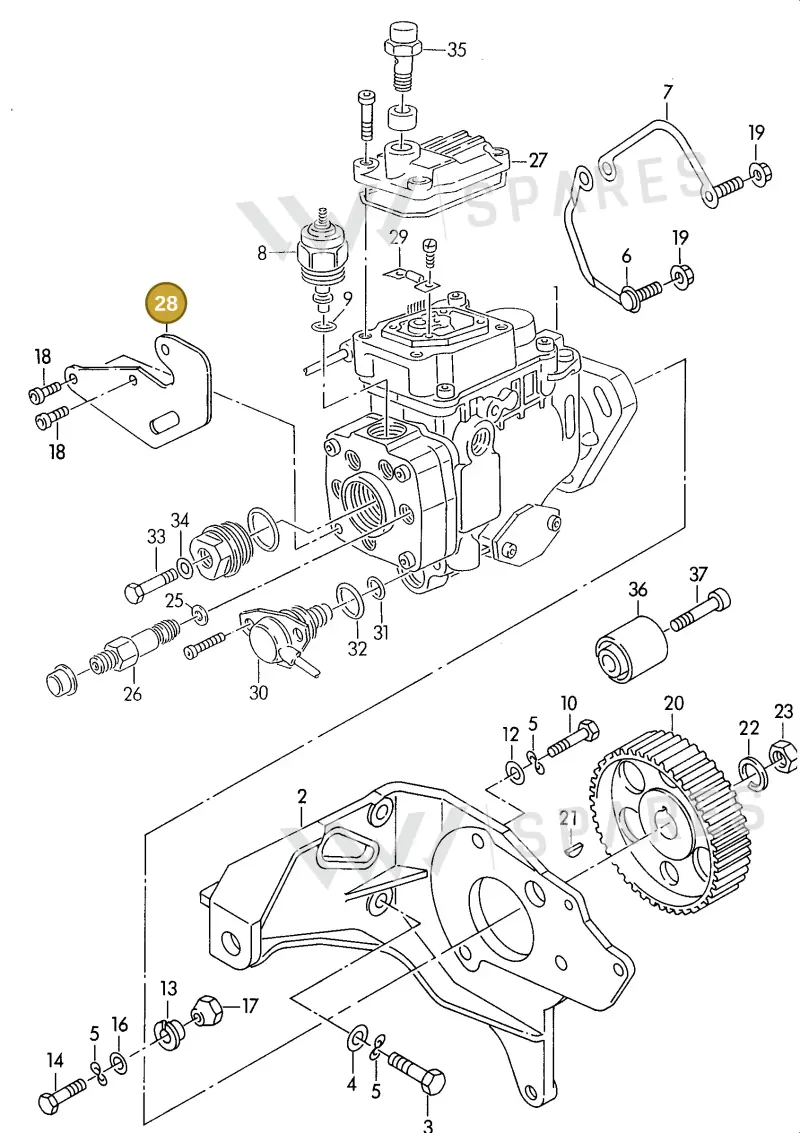 028130149B — Audi 90 (1993-1995) diagram 114130200, position 28
