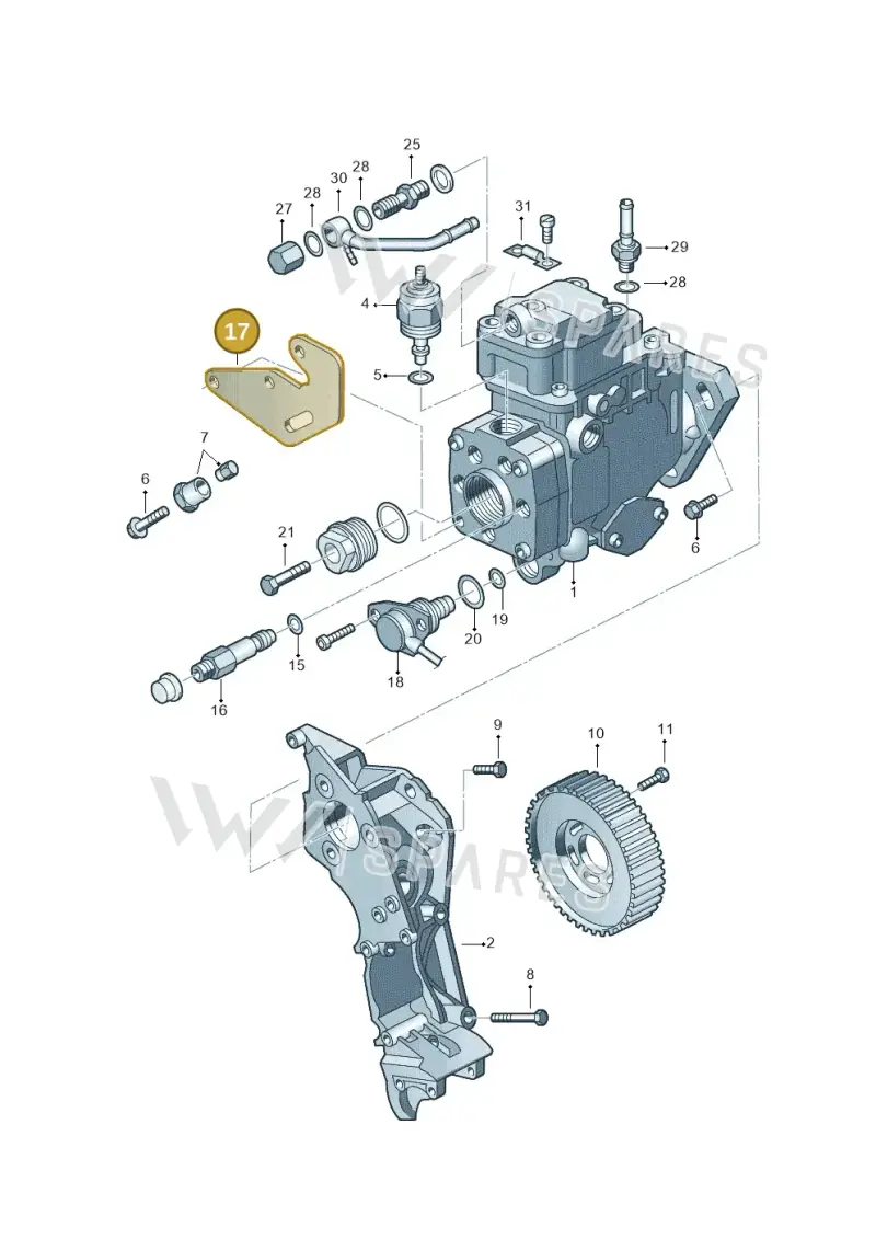 028130149B — Audi A3/S3/QUATTRO (2000-2003) diagram 194130200, position 17