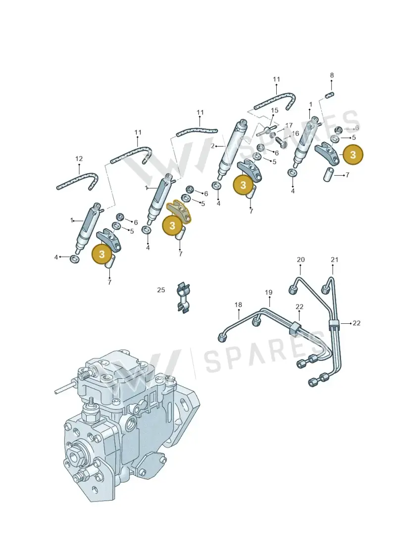 028130206 — Audi A3/S3/QUATTRO (2000-2003) diagram 194130700, position 3