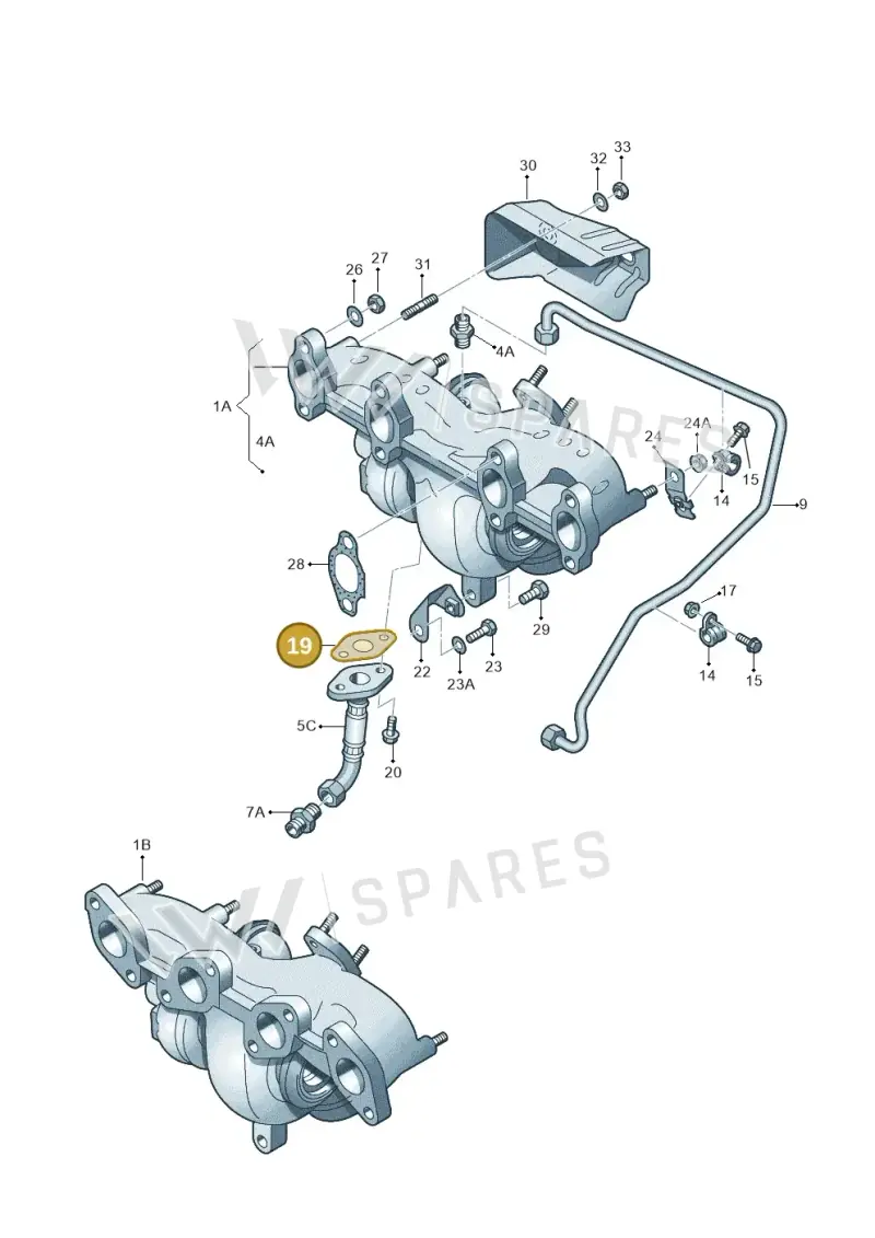 028145757 — Audi A3 Sportback (2008-2013) diagram 409145550, position 19