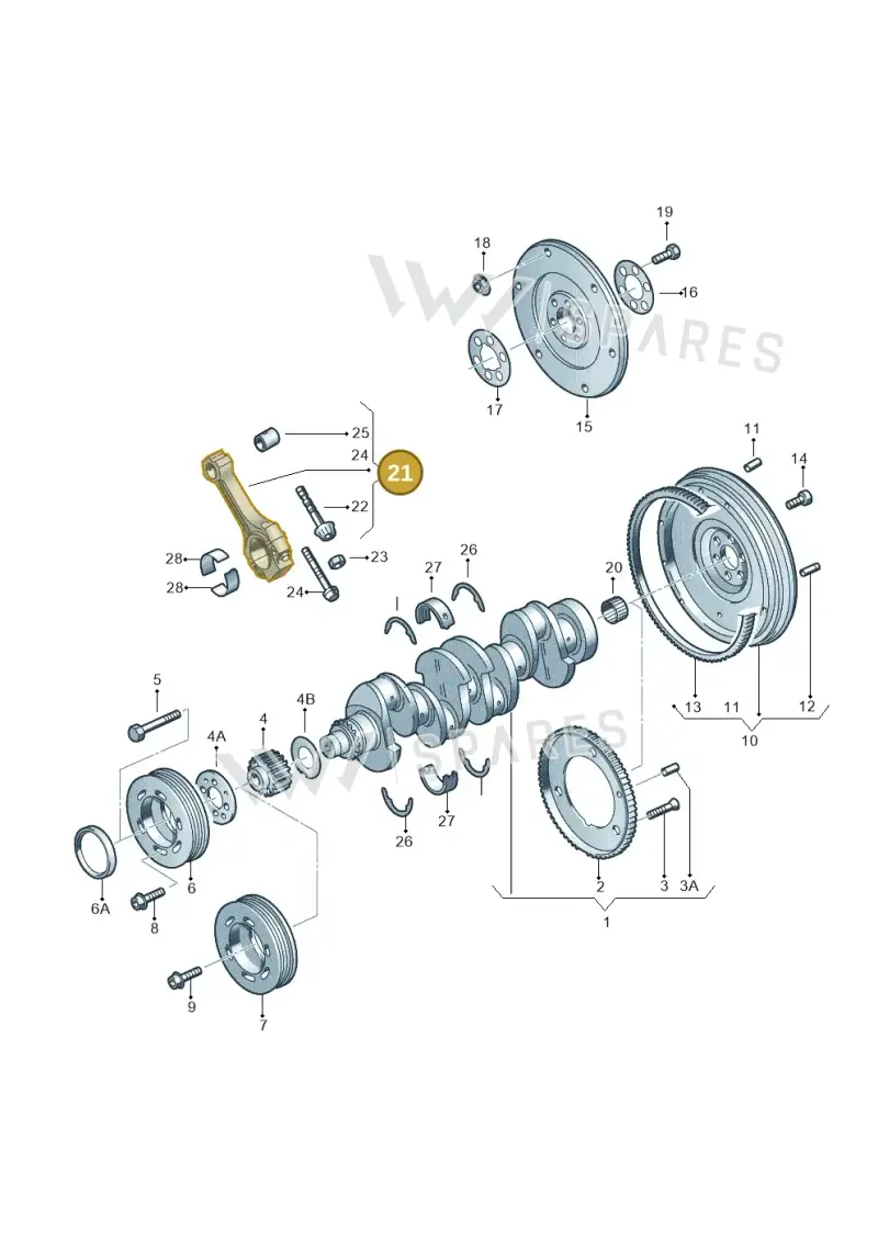 028198401F — Audi A3/S3/QUATTRO (2000-2003) diagram 194105150, position 21