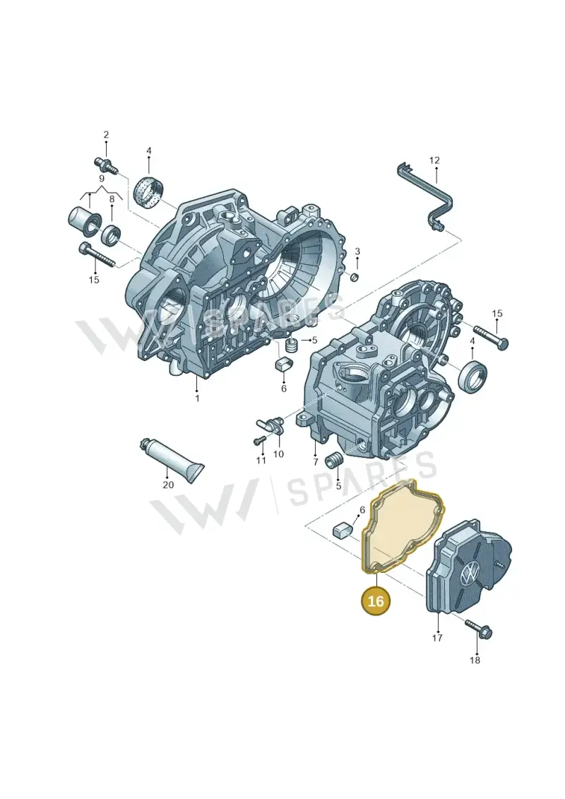 02A301215D — Audi A3 Sportback (2016-2020) diagram 656301370, position 16