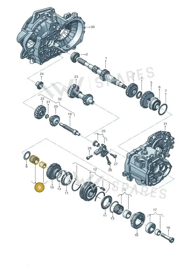 02A311115D — Audi A1 sportback 1.0 (2018-) diagram 890311320, position 9