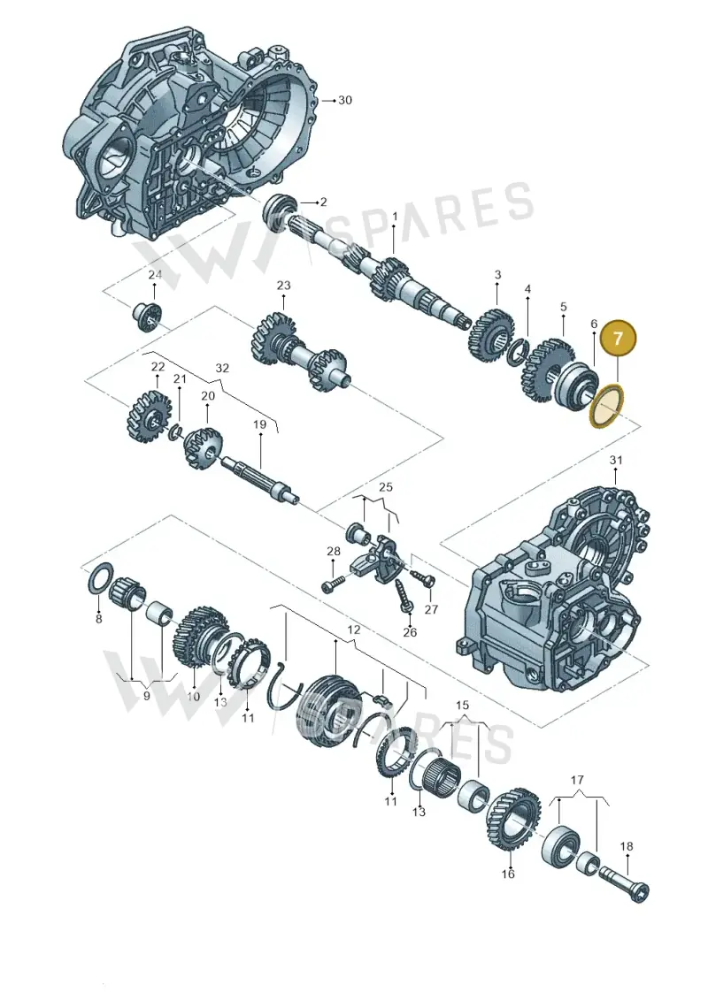02A311140AA — Audi A1 sportback 1.0 (2018-) diagram 890311320, position 7