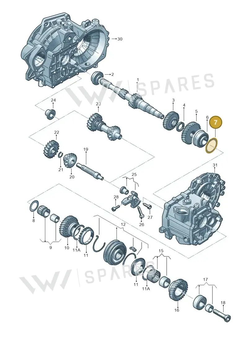 02A311140AC — Audi Q2 2.0 TDI (2016-2018) diagram 746311310, position 7
