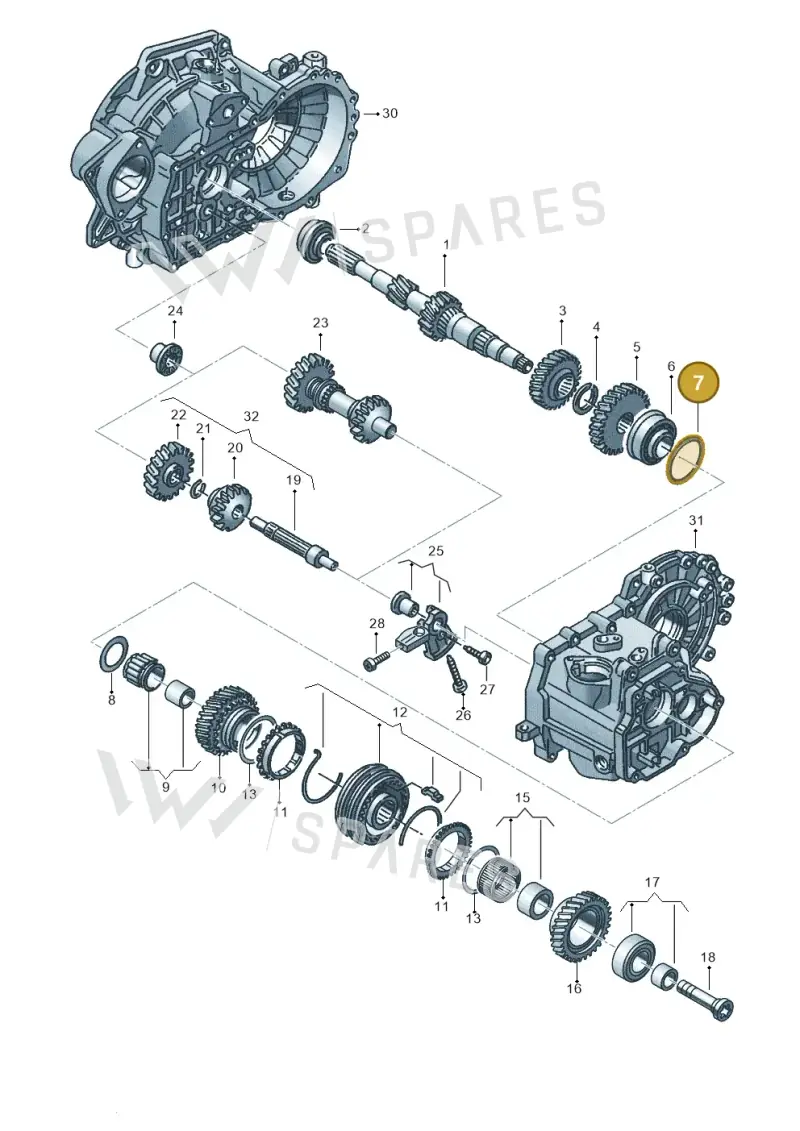02A311140P — Audi A1 sportback 1.0 (2018-) diagram 890311320, position 7