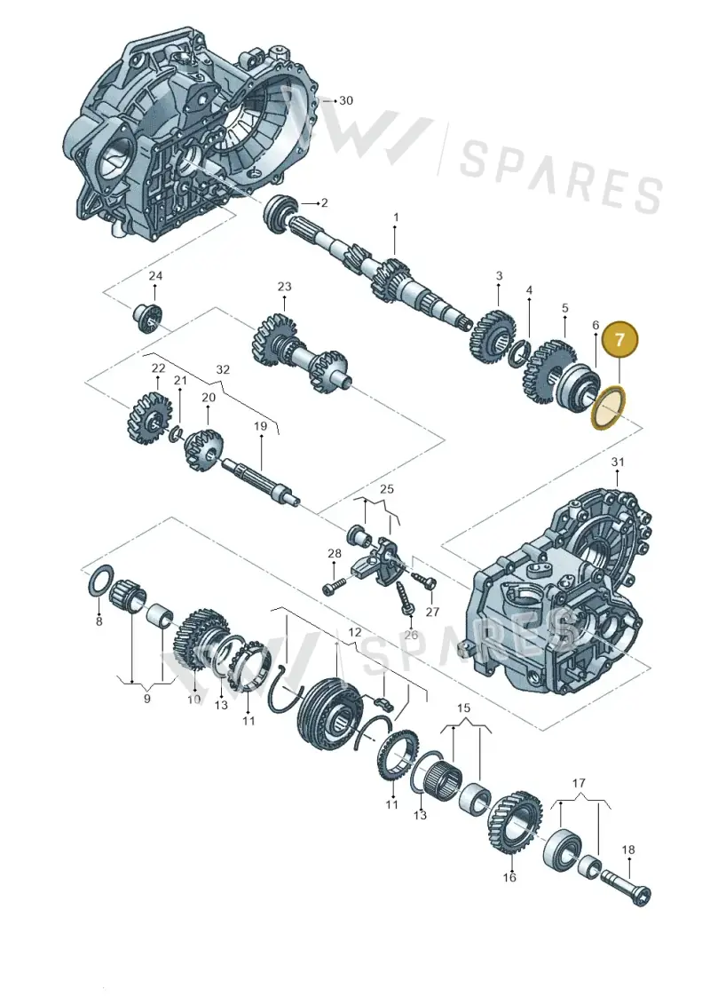 02A311140S — Audi A1 sportback 1.0 (2018-) diagram 890311320, position 7
