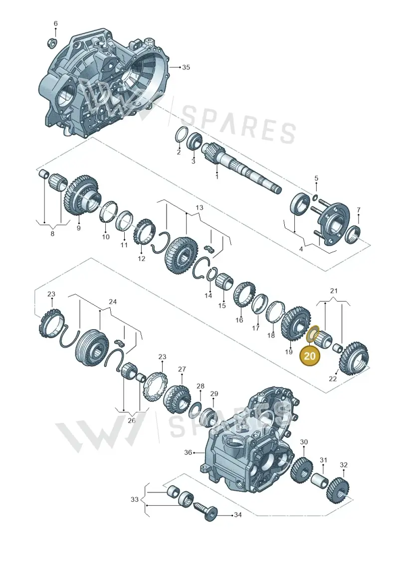 02A311175C — Audi A1 sportback 1.0 (2018-) diagram 746311300, position 20