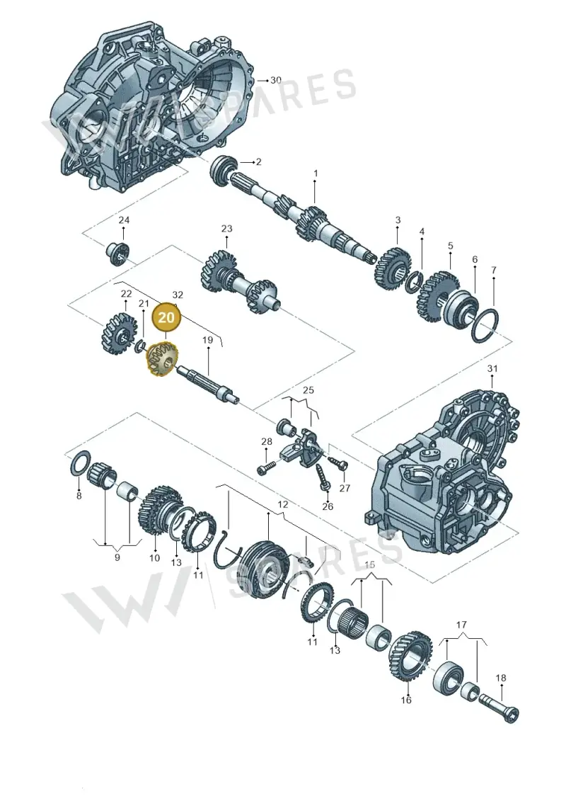 02A311531Q — Audi A1 sportback 1.0 (2018-) diagram 890311320, position 20