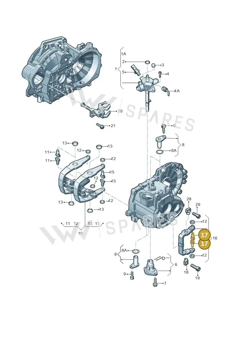 02A311585K — Audi A1 sportback 1.0 (2018-) diagram 409311910, position 17