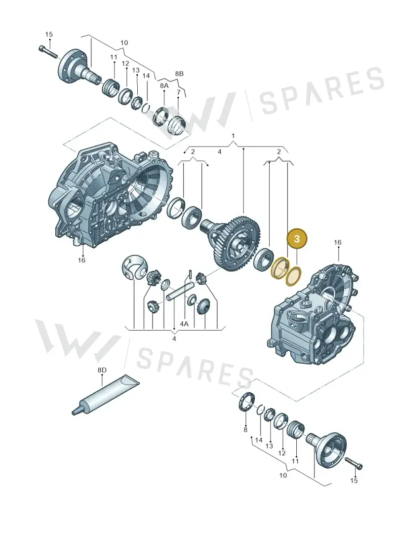 02A409210C — Audi TTS Coupe 2.0 (2010-2014) diagram 409409270, position 3