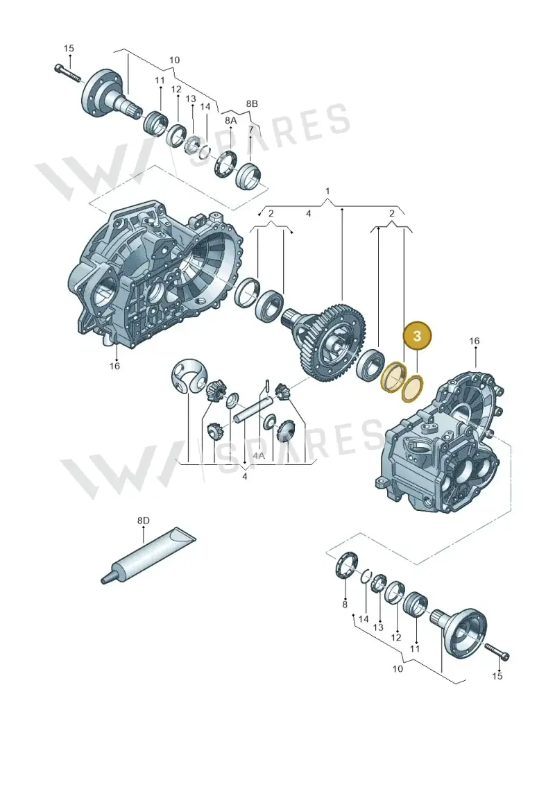 02A409210M — Audi TTS Coupe 2.0 (2010-2014) diagram 409409270, position 3