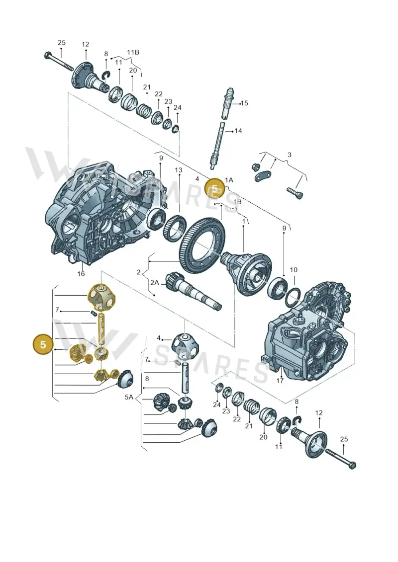 02A498081B — Audi A3/S3/QUATTRO (1996-2000) diagram 148409250, position 5