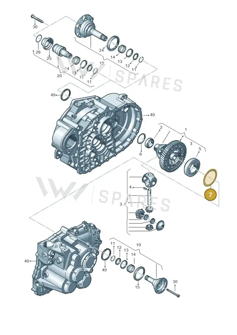 02B409210G — Audi TTS Coupe 2.0 (2010-2014) diagram 409409300, position 7