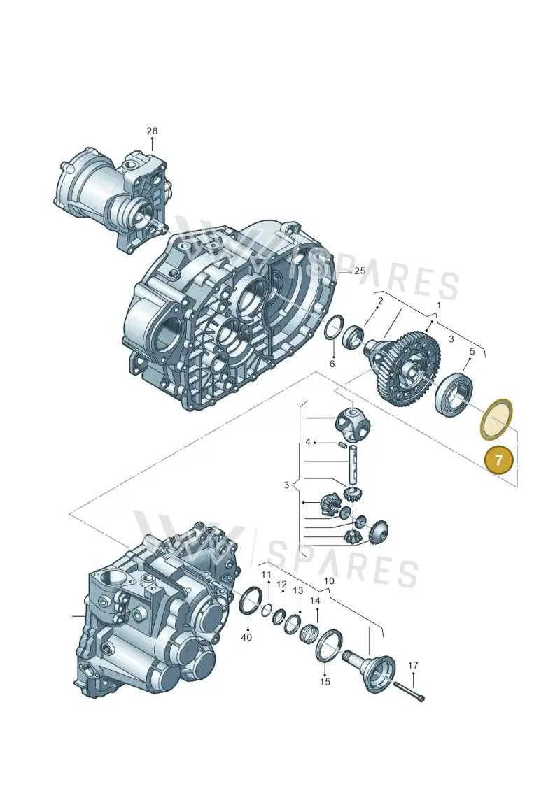 02B409210H — Audi A1 Sportback (2010-2015) diagram 278409360, position 7