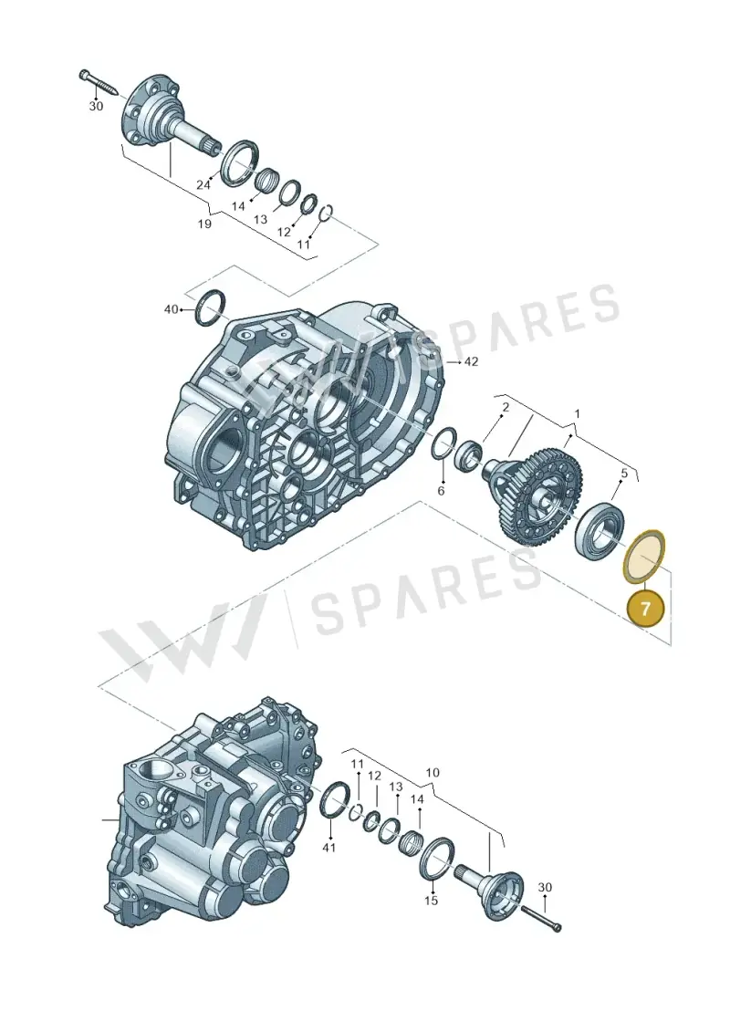 02B409210K — Audi A1 Sportback (2010-2015) diagram 694409300, position 7