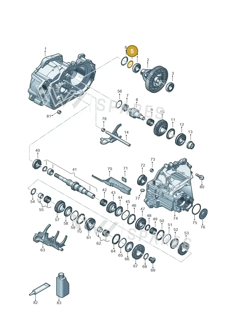 02B409210M — Audi A3 Sportback (2019-2021) diagram 803311028, position 5