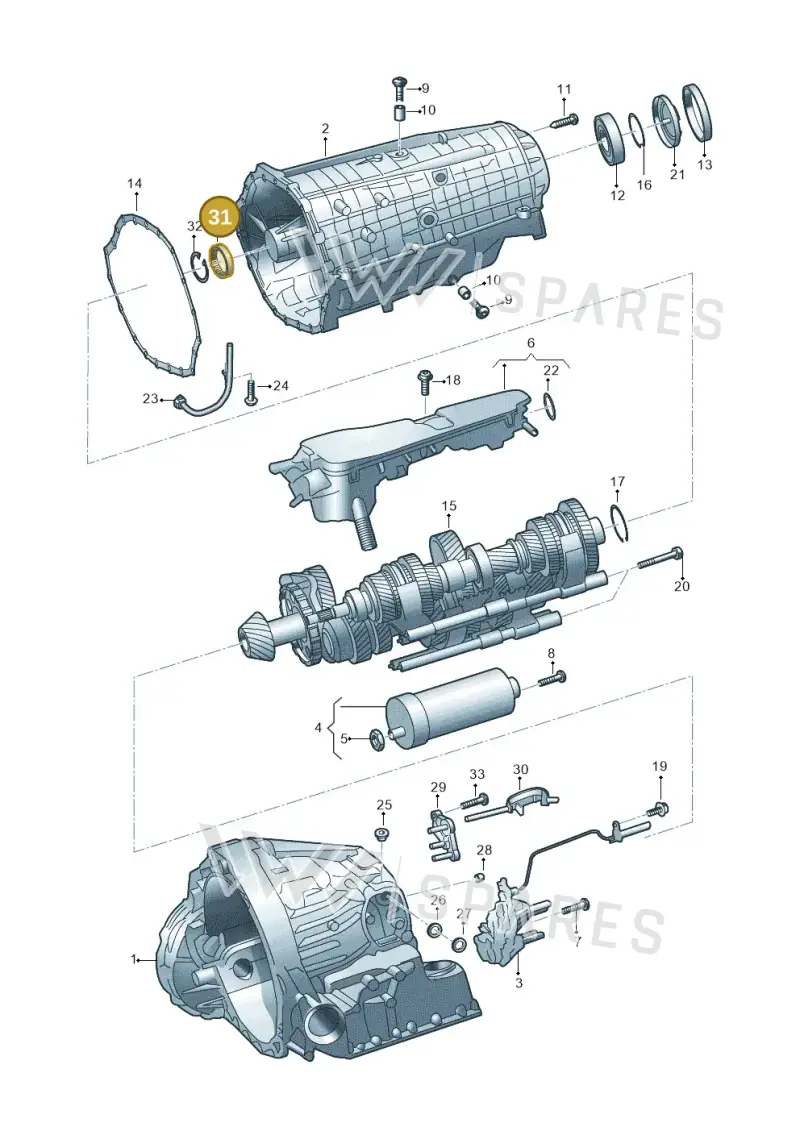 02B409371A — Audi A6 (2018-2025) diagram 798325810, position 31
