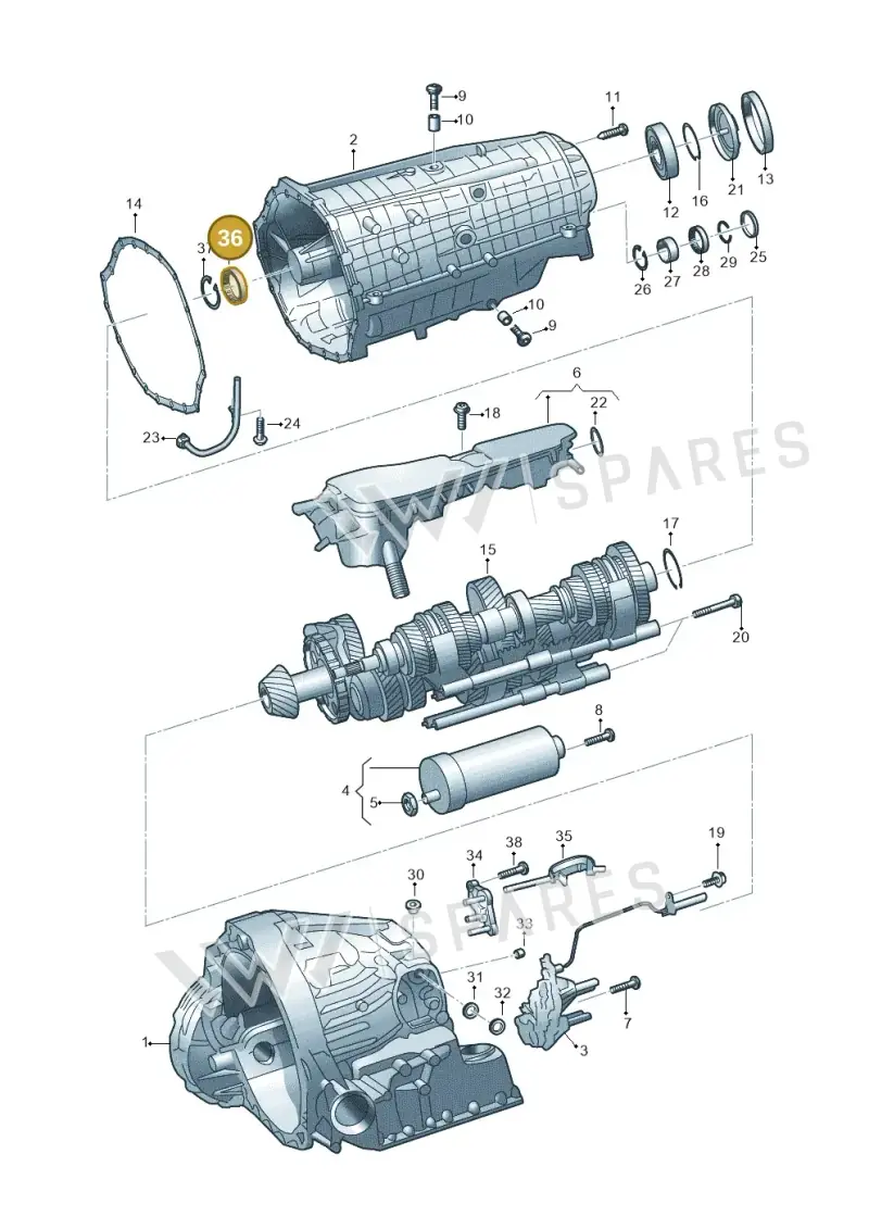 02B409371A — Audi A6 (2018-2025) diagram 897325880, position 36