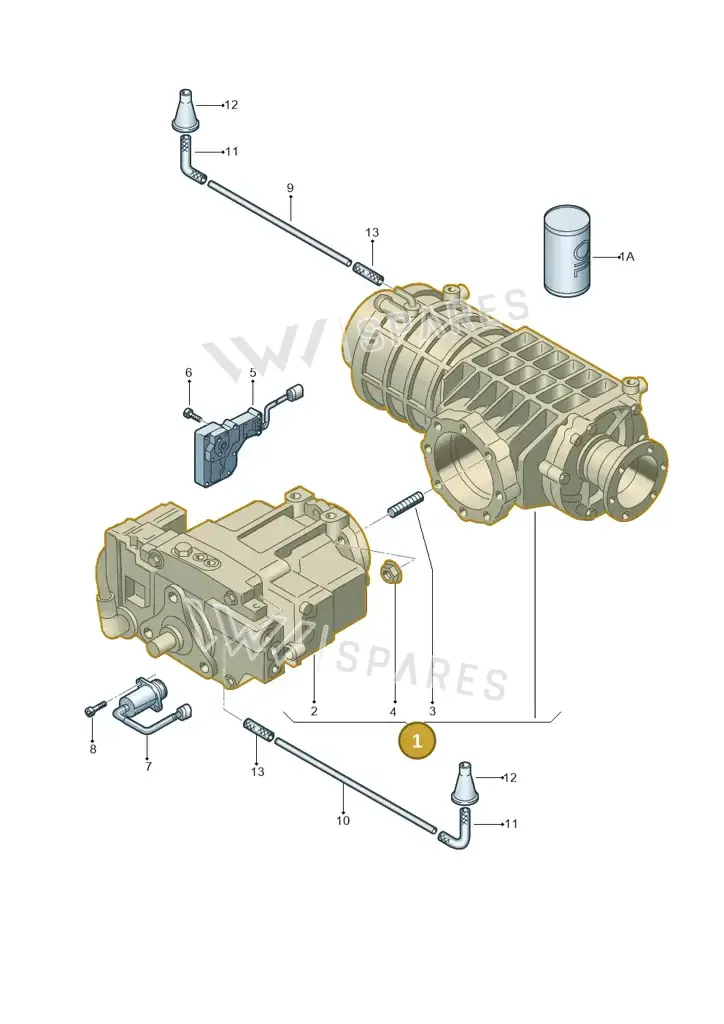 02D525010D — Audi TT Coupe/Roadster (1999-2002) diagram 194525100, position 1