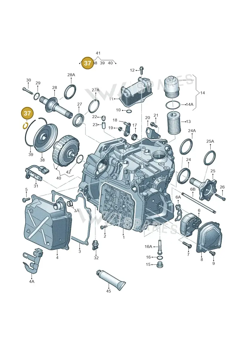 02E311321H — Audi Q3 1.4 (2016-) diagram 405321600, position 37