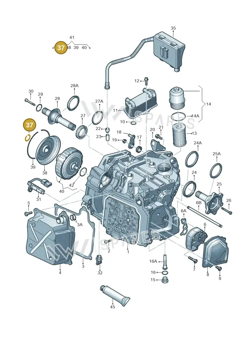 02E311321J — Audi A1 sportback 1.0 (2018-) diagram 850321650, position 37