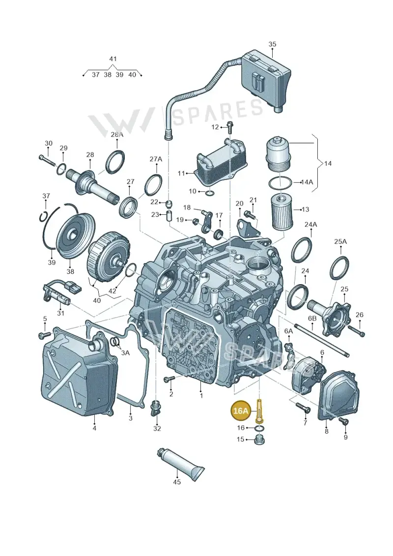 02E321363B — Audi A1 sportback 1.0 (2018-) diagram 850321650, position 16A
