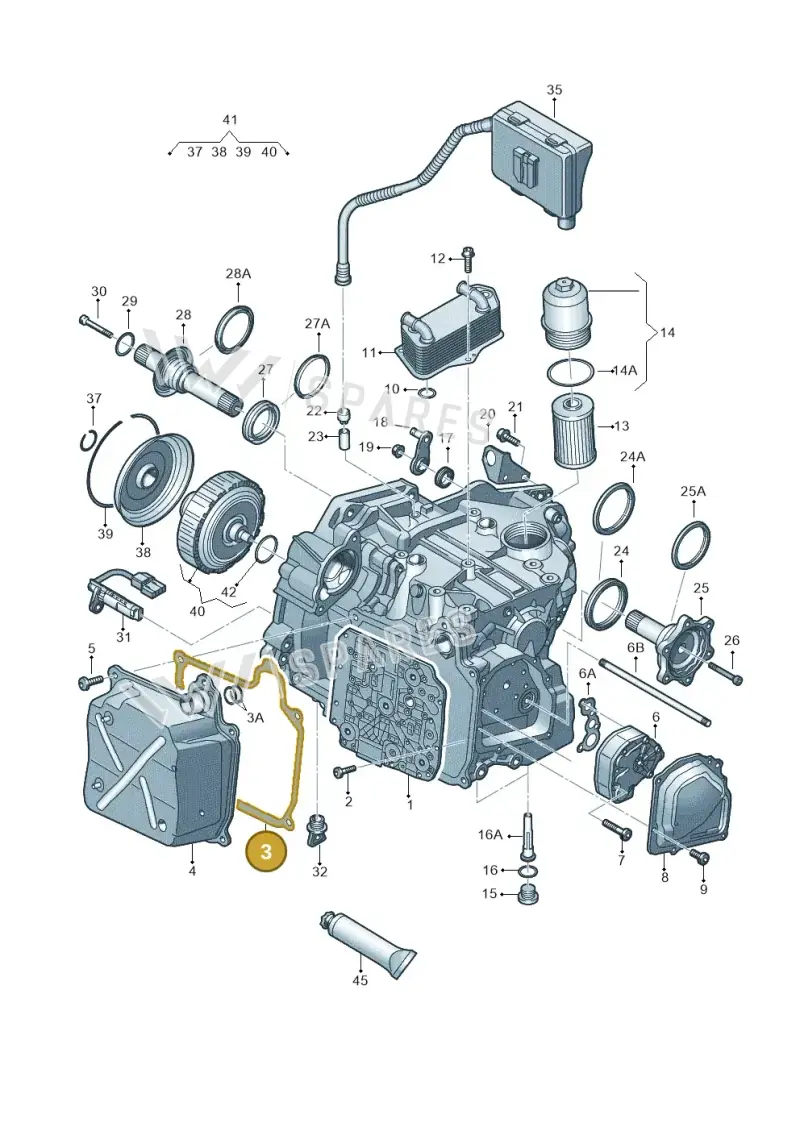 02E321371E — Audi A1 sportback 1.0 (2018-) diagram 850321650, position 3