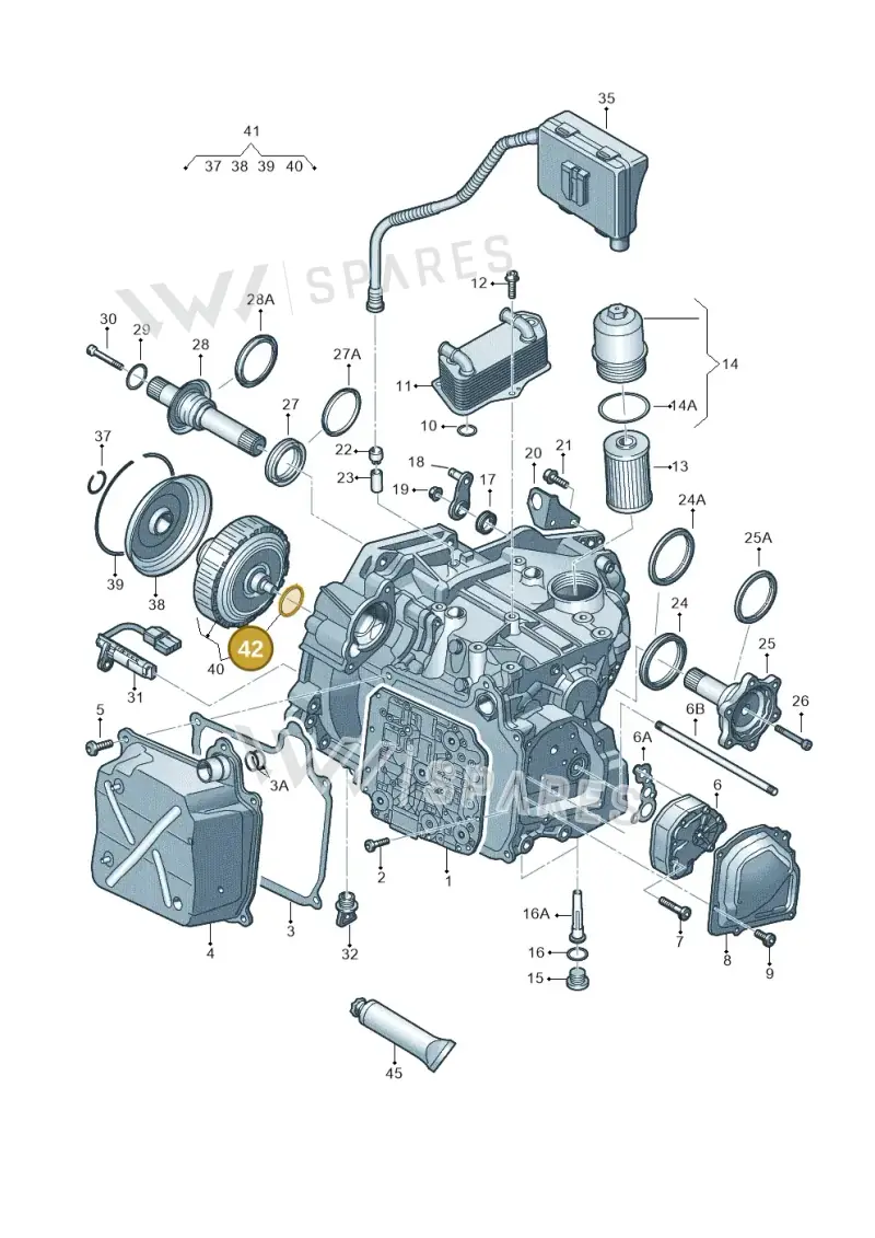 02E323557B — Audi A1 sportback 1.0 (2018-) diagram 850321650, position 42